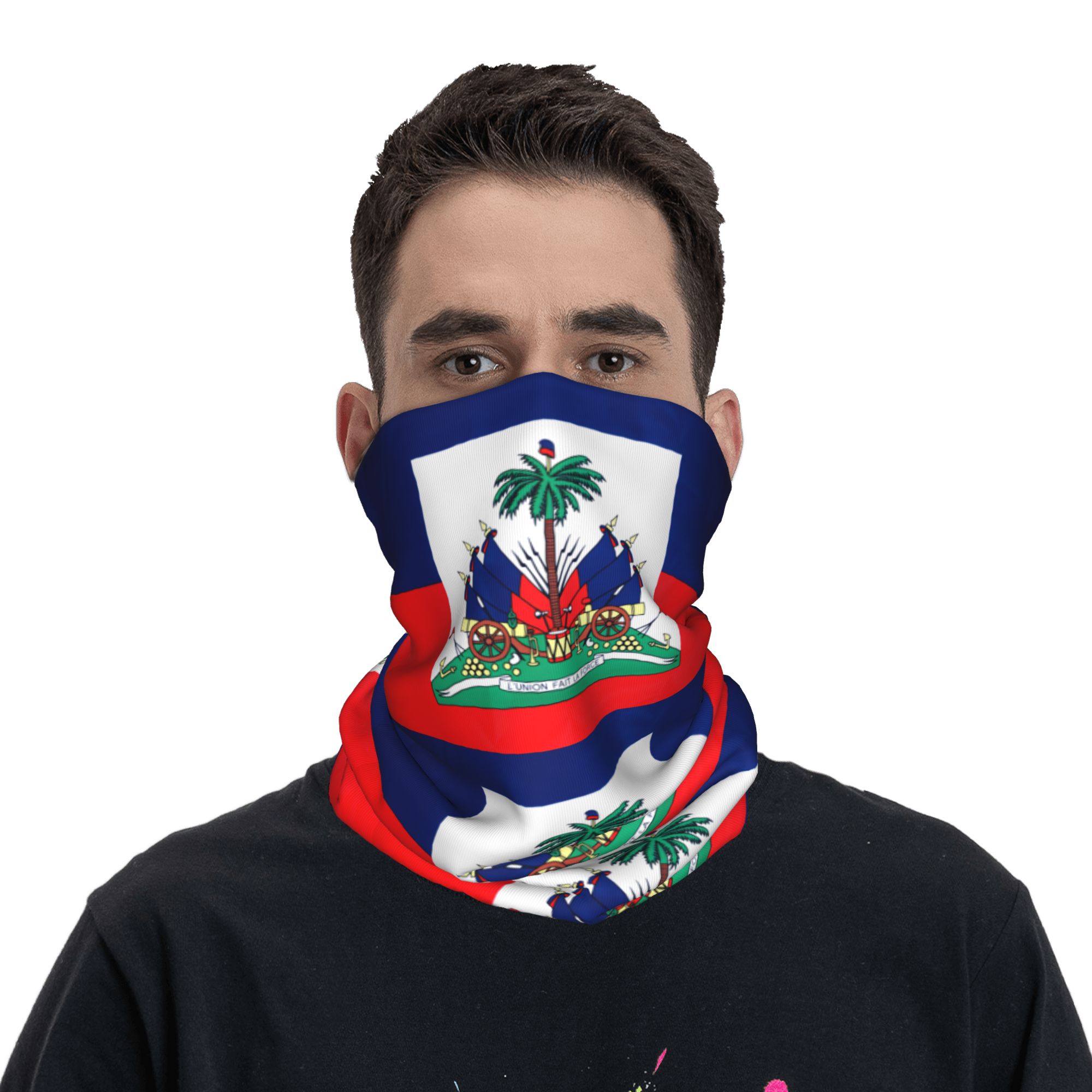 Hunting Fishing Outdoor - Outdoor Sports Balaclava Haiti Flag Bicycle