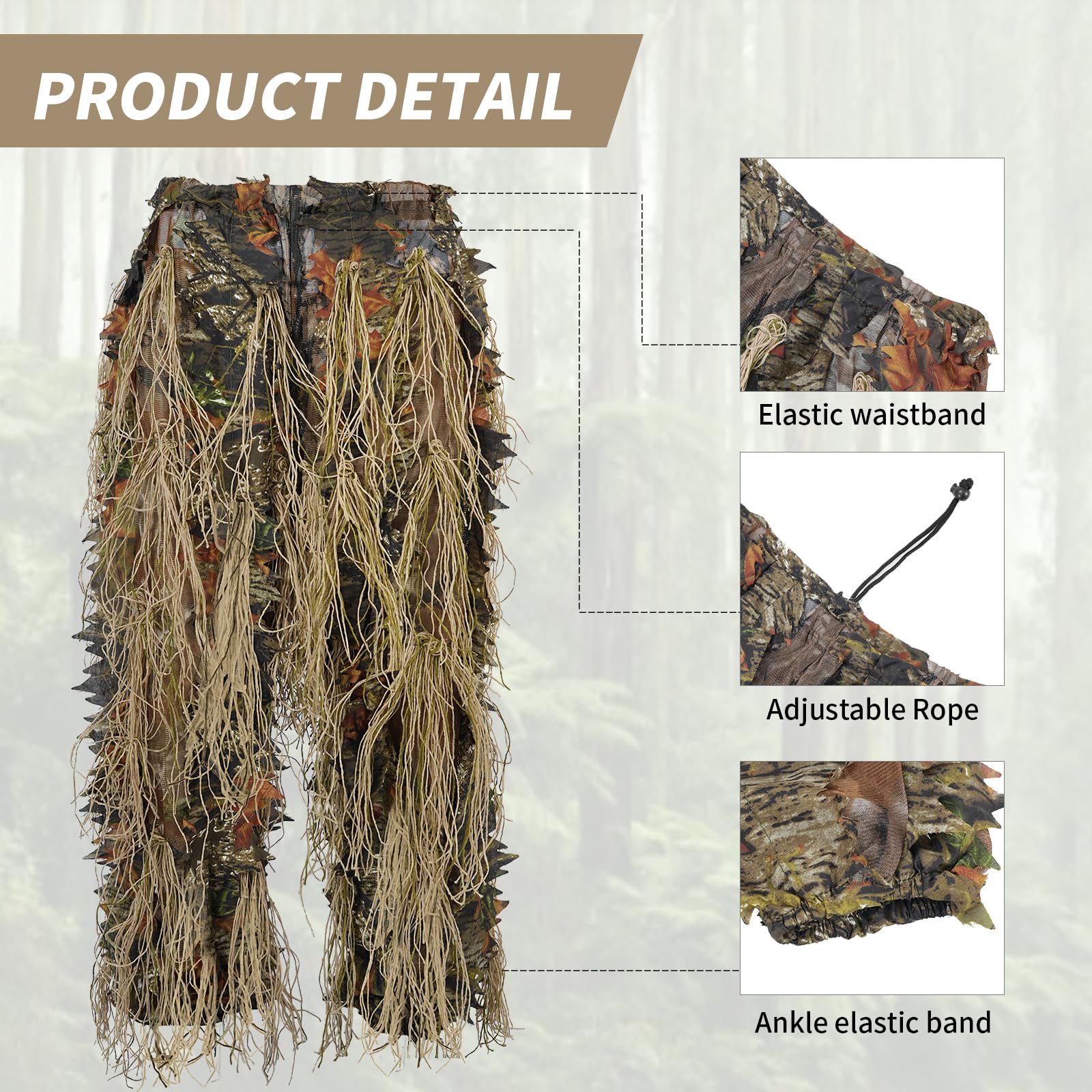 JOAXOR Ghillie Suit Gilly Hunt - огляд і ціна Ghillie Suit Woodland