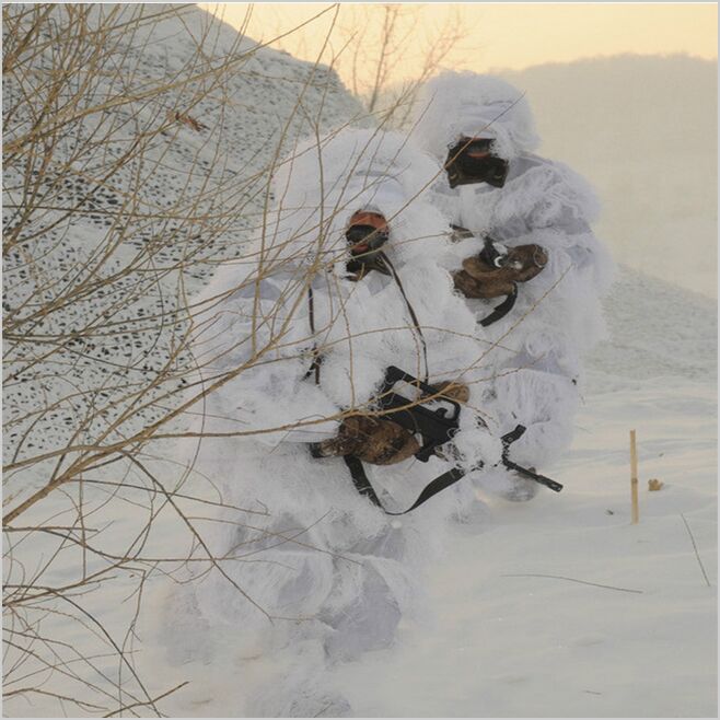 Winter 3D White Snow Ghillie S - огляд і ціна Ghillie Suit Woodland