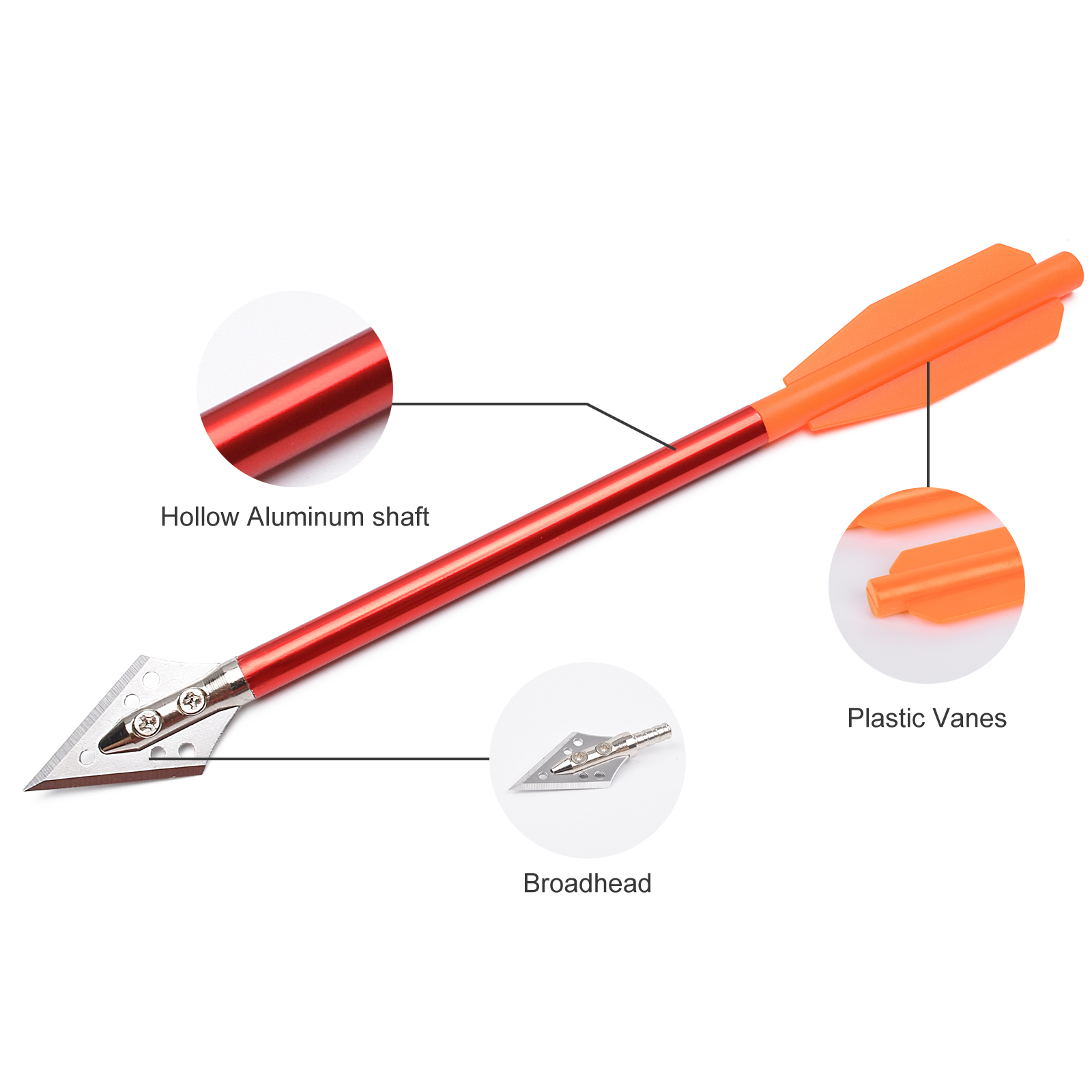 3pcs 6.5Inch Aluminum Crossbow - огляд і ціна Is Hunting Outdoor Recreation