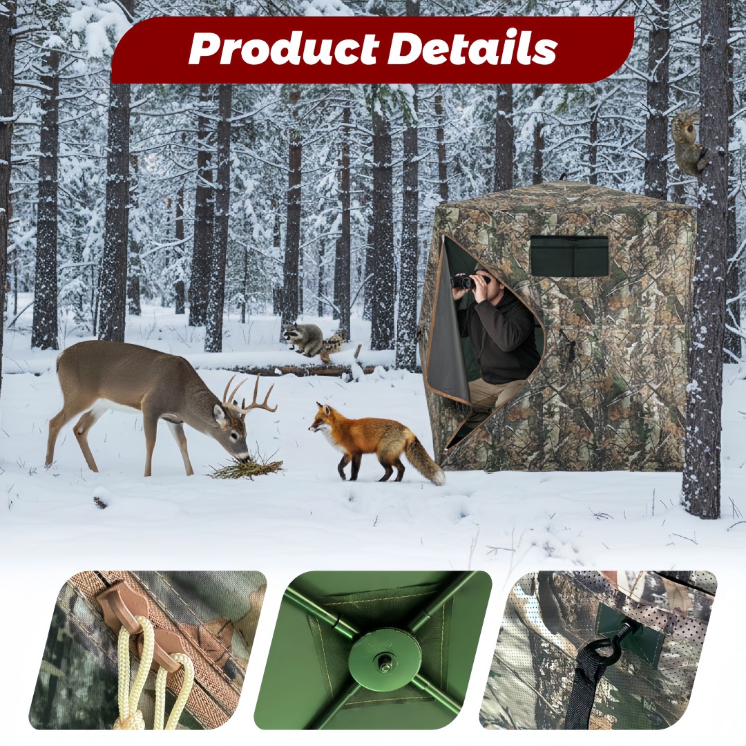 Camouflage Pop-Up Hunting Blin - огляд і ціна Outdoor Hunting Blinds
