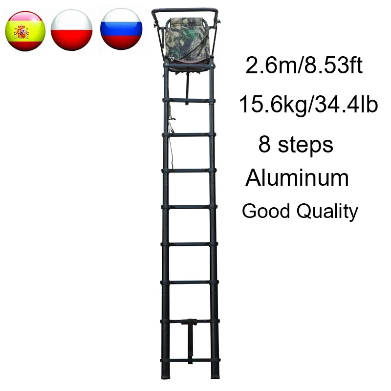 SC02 Telescopic Tree Stand Lad - огляд і ціна Tree Stand Ladder