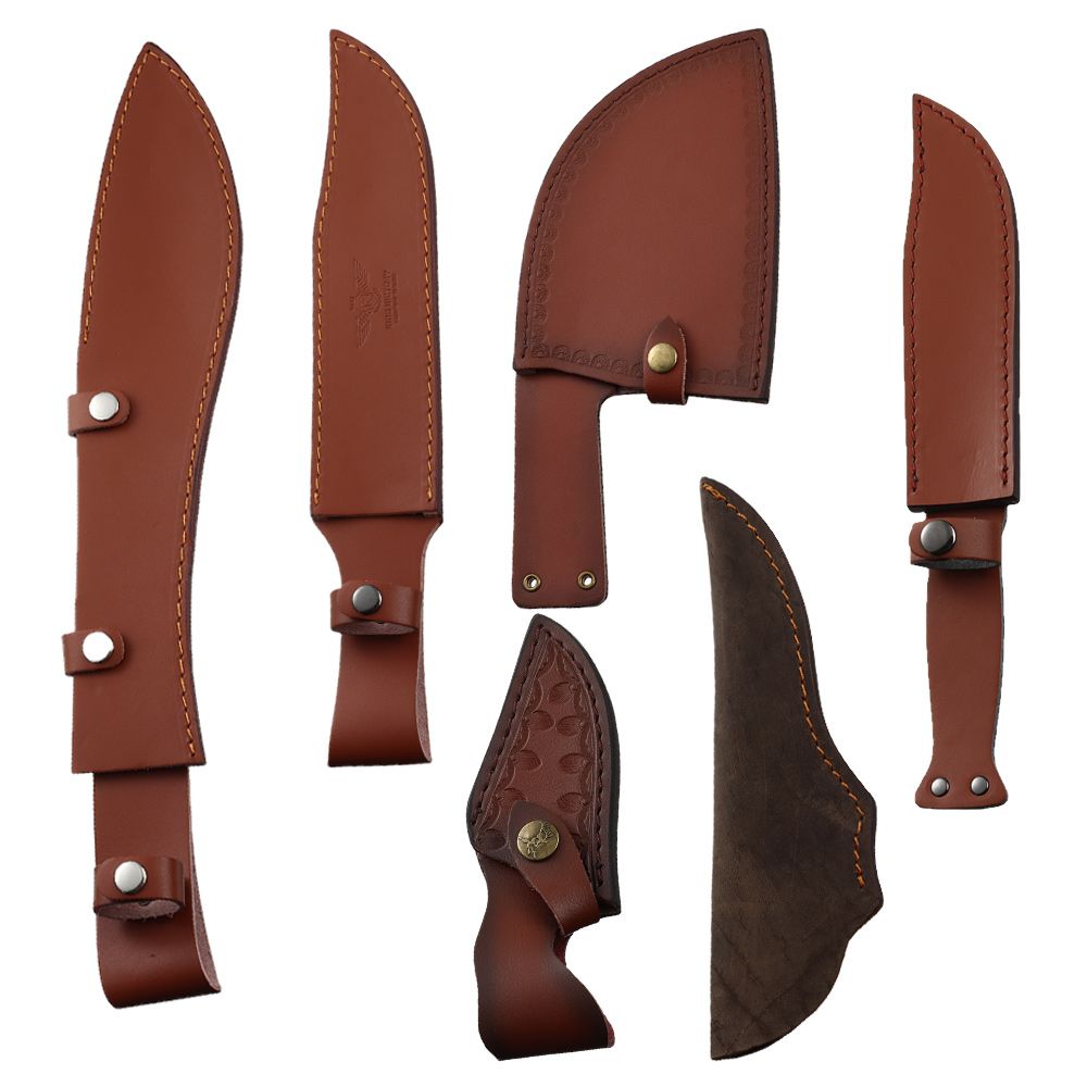 Brown Leather Sheath Holder Po - огляд і ціна Hunting Knife Outdoor