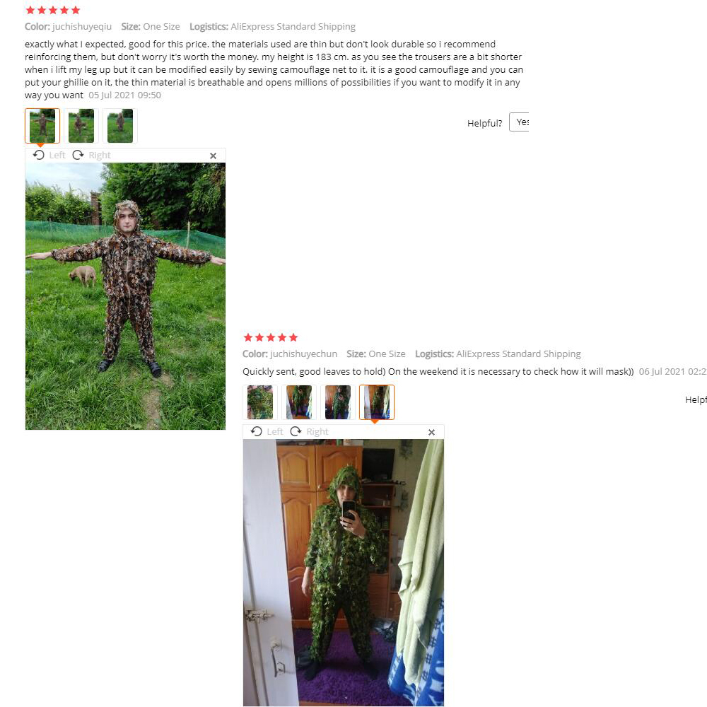 New-Sticky Flower Bionic Leave - огляд і ціна Ghillie Suit Woodland