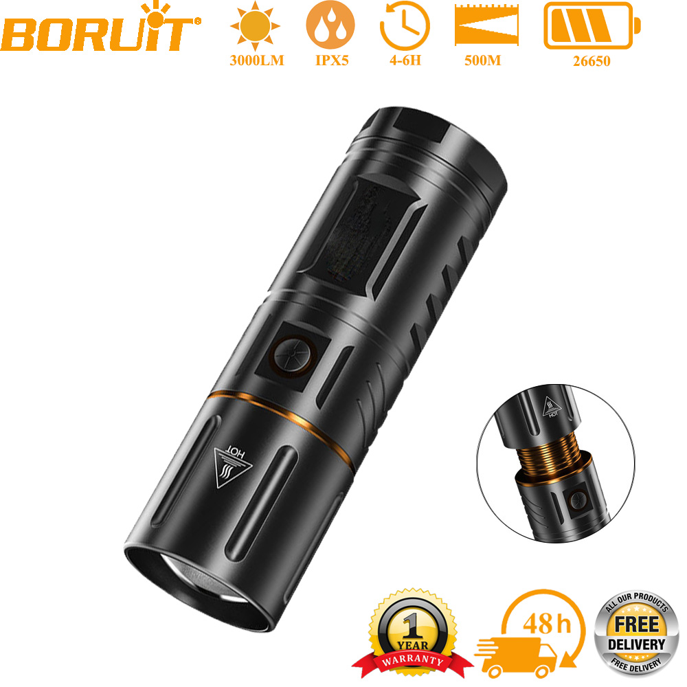 BORUiT Ultra Bright 3000LM LED - огляд і ціна Hunting Fishing Outdoor