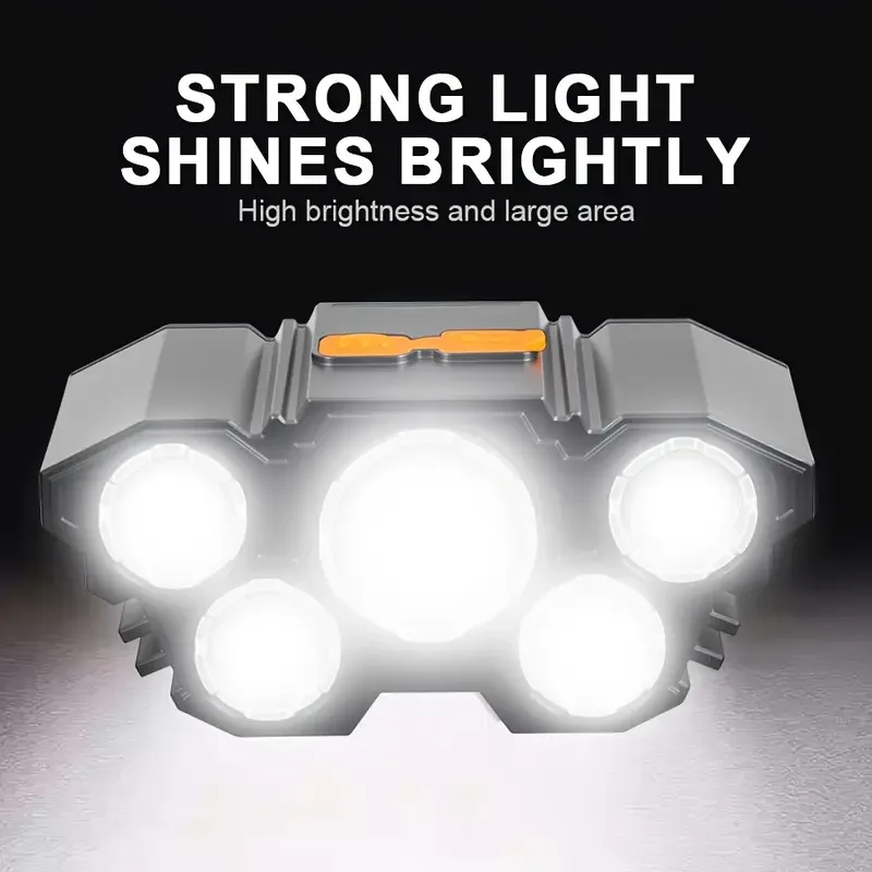 Portable 5LED Outdoor Headlamp - огляд і ціна Hunting Fishing Outdoor
